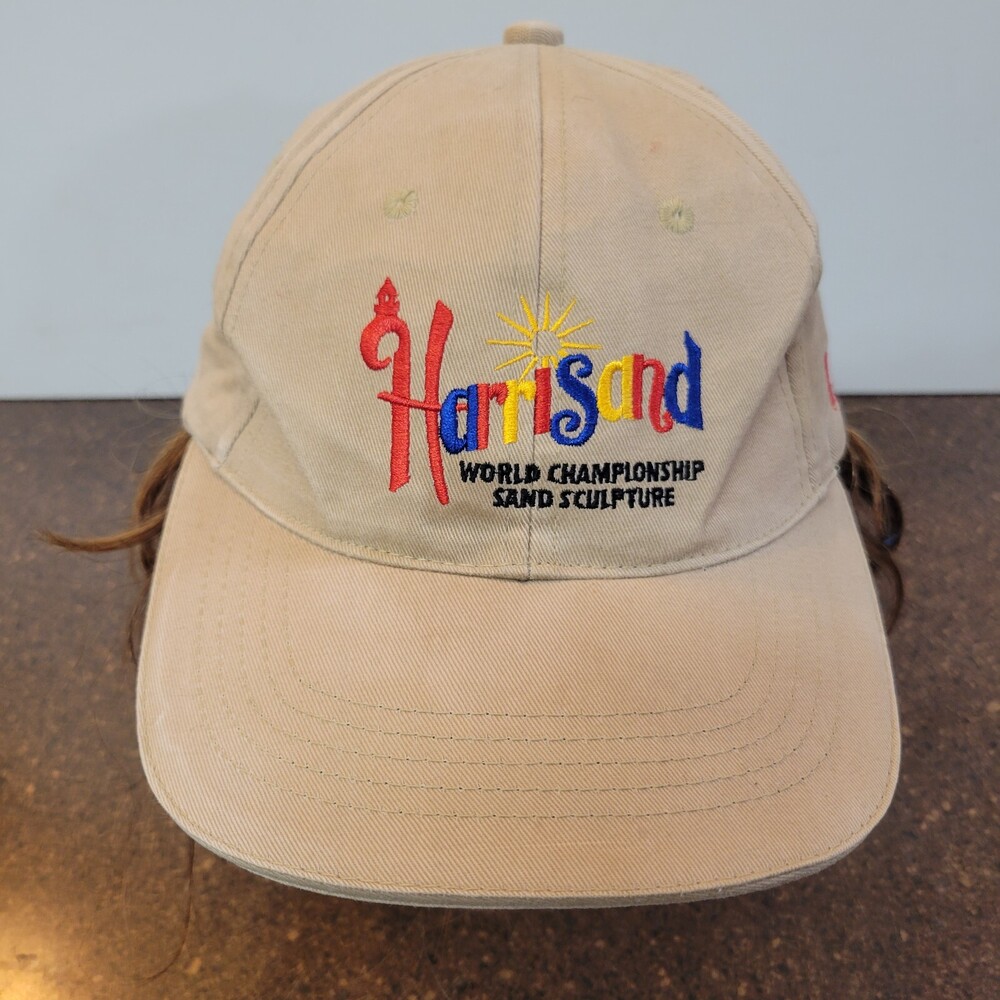 Harri Sand Baseball Cap Mens Beige Cotton World Championship Sand Sculpture Hat